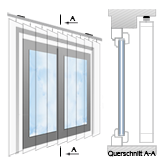 Vor der Fensternische (Deckenmontage)