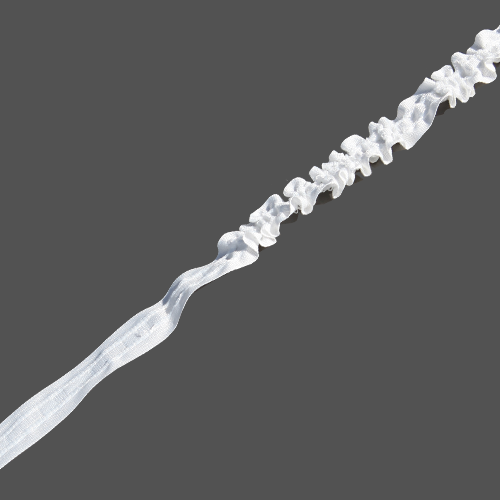 G01 – Baumwolle, 2,3 cm; Raffung selbst einstellbar (min 150%)