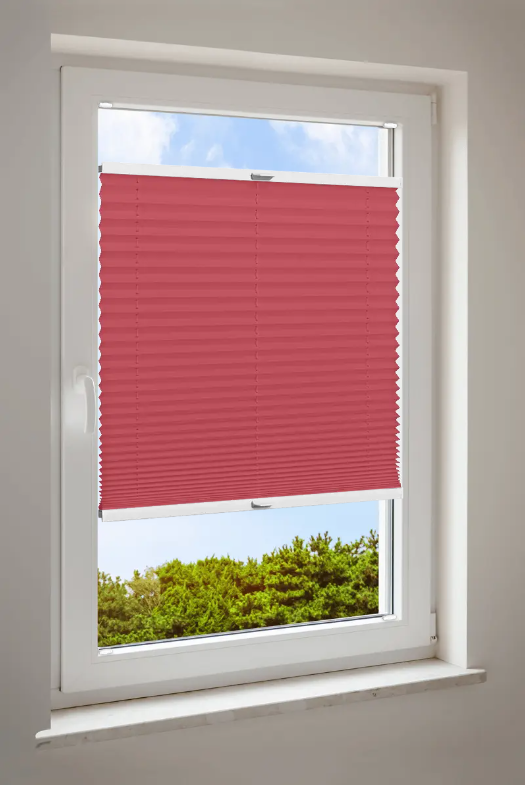 Plissee Cosiflor® VS2 rote Stoffe Plissee Cosiflor® VS2 rote Stoffe