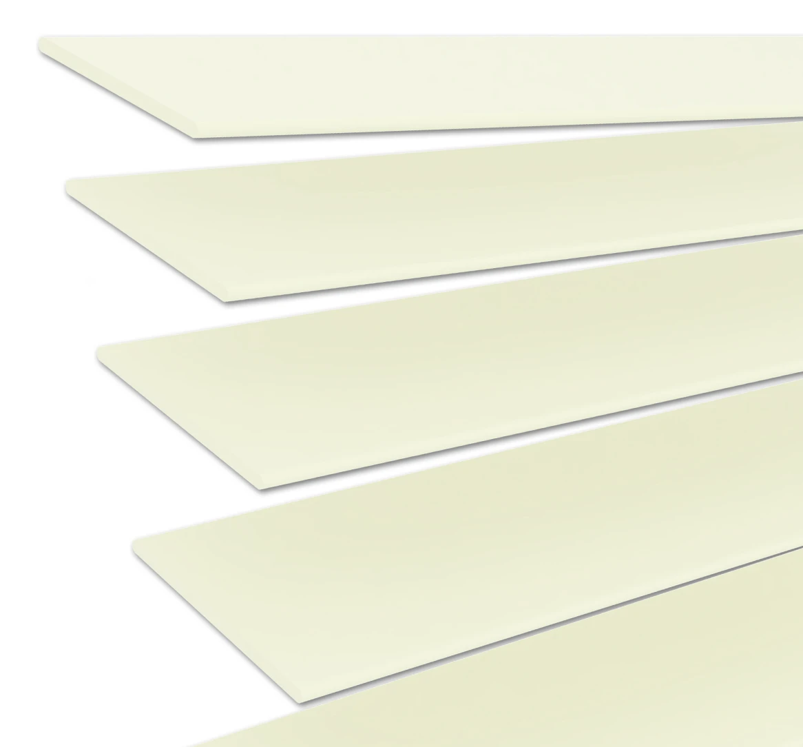 Holzlamelle Muster Creme matt 50 mm | JH052