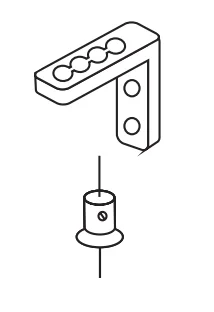 1 Paar Spannwinkel für Seitenführung außen 1 Paar Spannwinkel für Seitenführung außen
