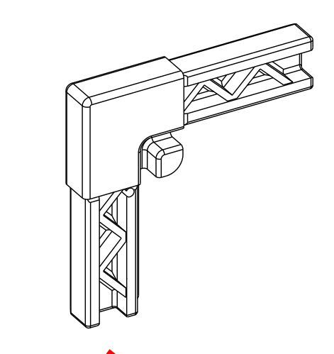 Eckverbinder für Insektenschutz Spannrahmen