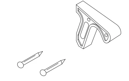 Fallrohrhalter für Dachfensterrollo Basic (Set) Fallrohrhalter für Dachfensterrollo Basic (Set)