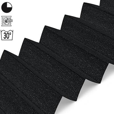 Dachfensterplissee Schwarz | metallisierend